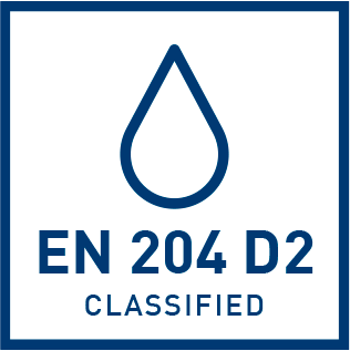 EN 204 D2 norma  wodoodporności 