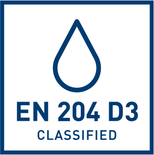 EN 204 D3 norma  wodoodporności 
